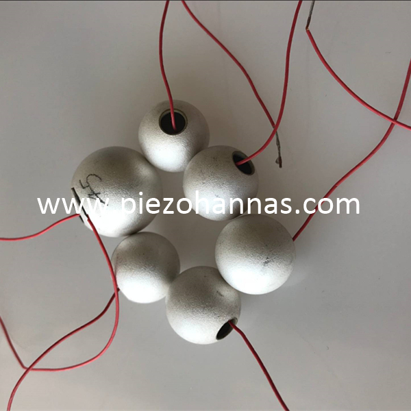 Piezoelektrische Materialien Piezoelektrische Kugel für kugelförmige akustische Wandler